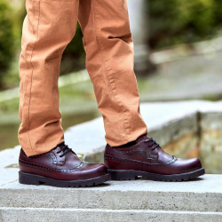 Dziecięce buty 163 w kolorze bordo