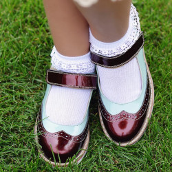 Buty dziecięce 153 lakier borbo kombinowany 01