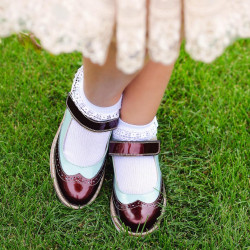 Buty dziecięce 153 lakier borbo kombinowany 01 lifestyle
