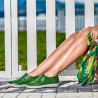 Damskie mokasyny 688 zielony surowy
