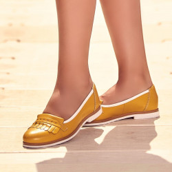 Damskie buty casual 699 żółty kombinowany
