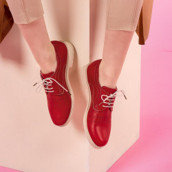 Damskie buty casual 6001 czerwone