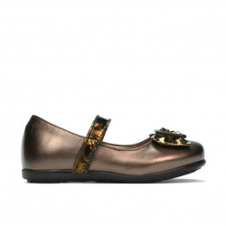 Buty dla małych dzieci 67c brązowy perłowy łączony