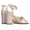 Sandale damskie 1277 puder satynowy