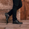Czarne eleganckie buty męskie 840