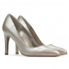 Eleganckie buty damskie 1276 perłowe cappuccino