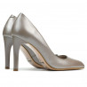 Eleganckie buty damskie 1276 perłowe cappuccino