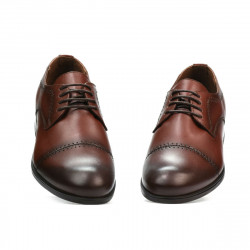 Eleganckie buty dla nastolatków 396 a koniak