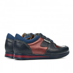 Dziecięce buty 2002 indygo+bordowy