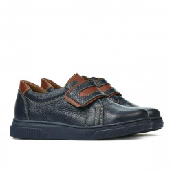 Dziecięce buty 2004 indygo+brązowe
