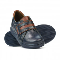 Dziecięce buty 2004 indygo+brązowe