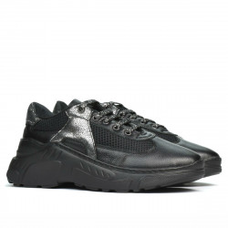 Damskie buty sportowe 6015 czarno kombinowane