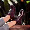 Damskie botki 3329 bordo lifestyle