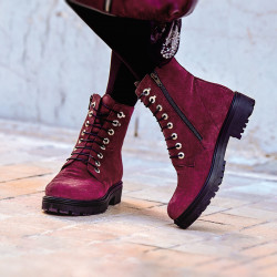 Damskie buty 3336 bufo bordo