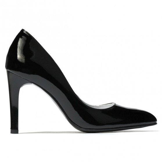 Eleganckie damskie buty 1276 lakierowane czarne