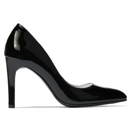 Eleganckie damskie buty 1276 lakierowane czarne