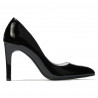 Eleganckie damskie buty 1276 lakierowane czarne