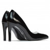 Eleganckie damskie buty 1276 lakierowane czarne
