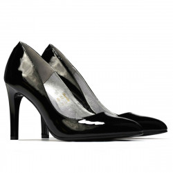 Eleganckie damskie buty 1276 lakierowane czarne