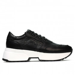 Buty sportowe damskie 6019 czarny kombinowany