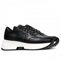 Buty sportowe damskie 6019 czarny kombinowany