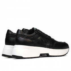 Buty sportowe damskie 6019 czarny kombinowany