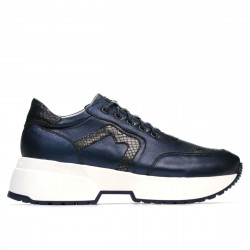 Buty sportowe damskie 6019 indygo perłowy mieszany