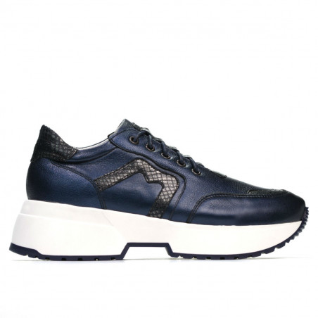 Buty sportowe damskie 6019 indygo perłowy mieszany