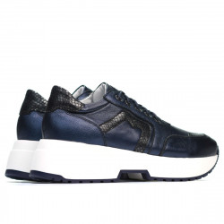 Buty sportowe damskie 6019 indygo perłowy mieszany