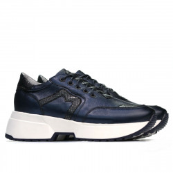 Buty sportowe damskie 6019 indygo perłowy mieszany