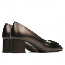Eleganckie buty damskie 1274 brąz perłowy
