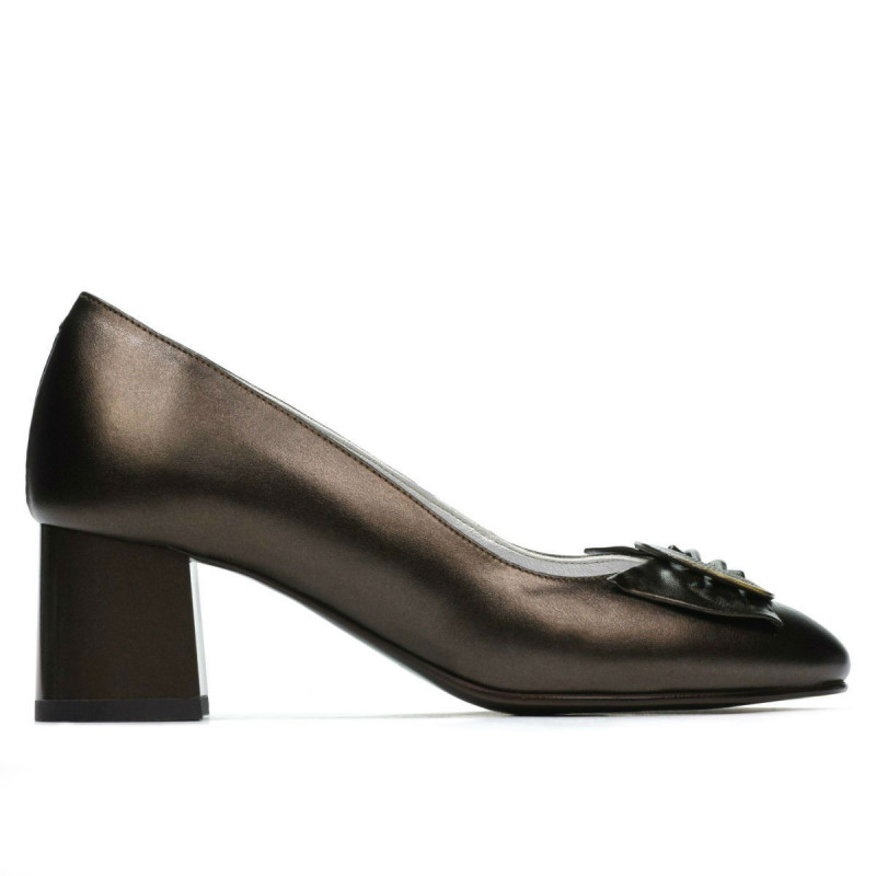 Eleganckie buty damskie 1274 brąz perłowy