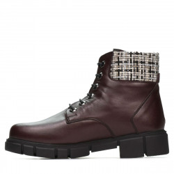 Botki damskie 3341 bordo