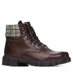 Botki damskie 3341 bordo