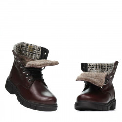 Botki damskie 3341 bordo