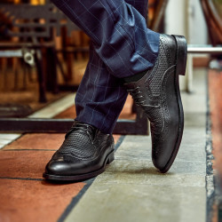 Eleganckie buty męskie 904 czarne lifestyle