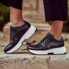 Buty sportowe damskie 6019 czarny kombinowany