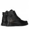 Buty męskie 4119 czarno kombinowane