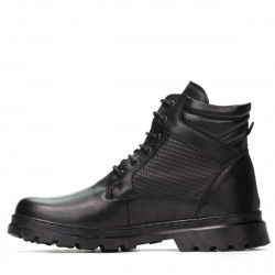 Buty męskie 4119 czarno kombinowane