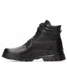 Buty męskie 4119 czarno kombinowane
