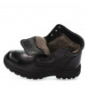 Buty męskie 4119 czarno kombinowane