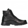 Buty męskie 4119 czarno kombinowane