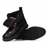Buty męskie 4108 czarne+szare