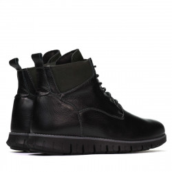 Buty męskie 4108 czarne+szare