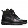 Buty męskie 4108 czarne+szare