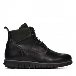 Buty męskie 4108 czarne+szare