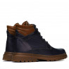 Buty męskie 4119 indigo kombinowane