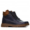 Buty męskie 4119 indigo kombinowane