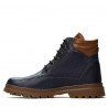 Buty męskie 4119 indigo kombinowane