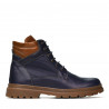 Buty męskie 4119 indigo kombinowane